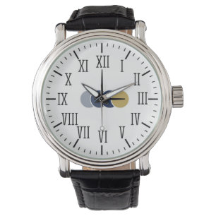 Elegant Roman Numbers Men & Women Monogrammed Watch