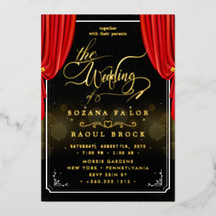 Elegant Romance Rose Gold Foil Wedding