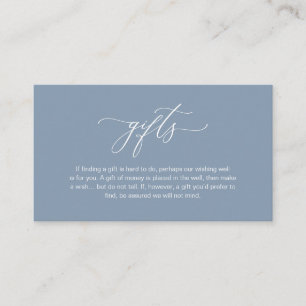 Elegant Romantic, A note on gifts, Dusty Blue Enclosure Card
