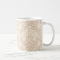 Elegant Romantic Chic Floral Damask-Cream
