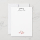 Elegant Romantic Chic Floral Damask-Pastel Pink Card (Front)