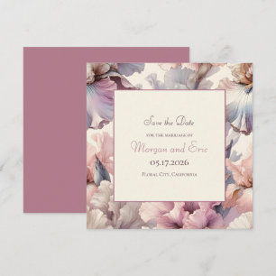 Elegant Romantic Classic Chic Floral Blush Wedding Save The Date
