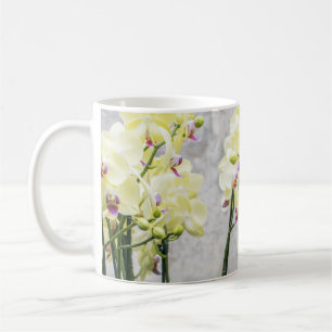 Elegant Romantic Cream & Lilac Orchids Coffee Mug