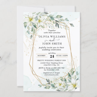 Elegant Romantic Eucalyptus Greenery - F001 Invita Invitation