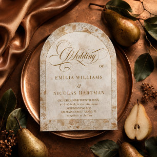 Elegant Romantic Fall Autumn Wedding Acrylic Invitations