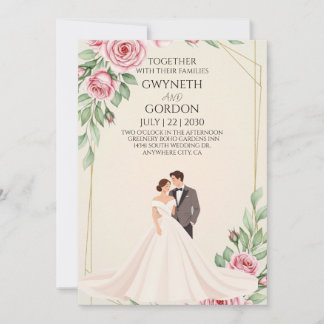 Elegant Romantic Floral Invitation