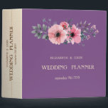 Elegant Romantic Floral Wedding Binder<br><div class="desc">Elegant chic floral wedding planner.</div>