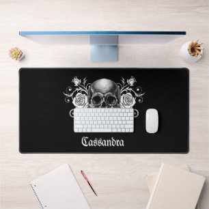 Elegant, Romantic Goth Personalized  Desk Mat