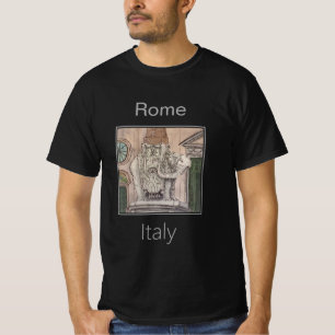 Elegant Rome Landmark Elephant Obelisk T-Shirt