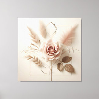 Elegant Rose Art Canvas Print