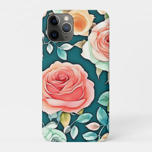 Elegant Rose Bloom Design iPhone 11 Pro Case