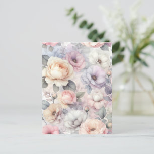 Elegant Rose Blossoms Postcard