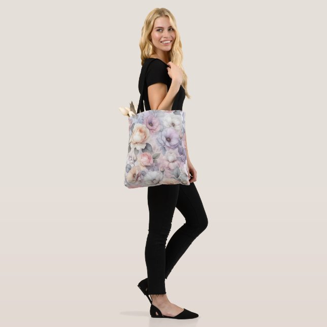 Elegant Rose Blossoms Tote Bag (On Model)