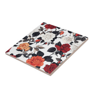 Elegant Rose Ceramic Tiles  For Kitchen Floor