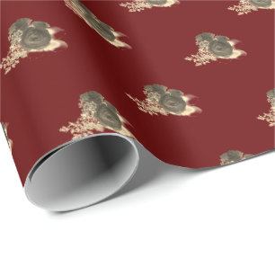 Elegant Rose Corsage Wrapping Paper