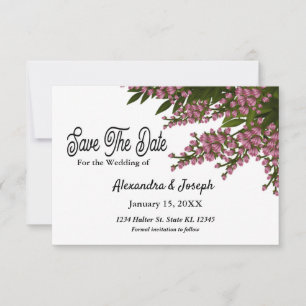 Elégant Rose Floral Aquarelle Enregistrer La Carte