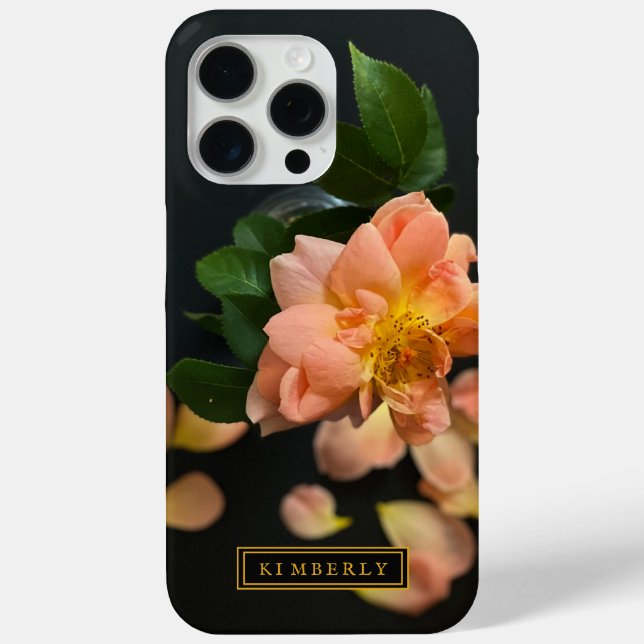 Elegant Rose Flower Custom iPhone Case (Back)