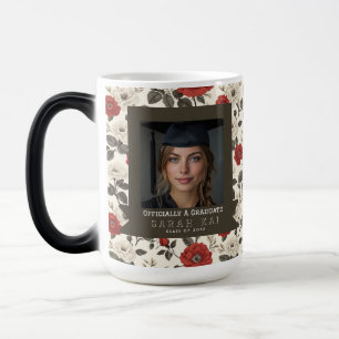 Elegant Rose Flower Graduate Class Of Magic Mug