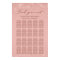 Elegant rose gold 20 tables wedding seating chart