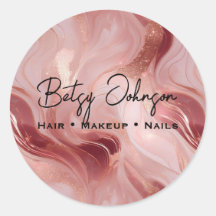 Elegant Rose Gold and Glitter Marbled