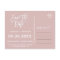 Elegant Rose Gold and Grey Wedding Save the Date