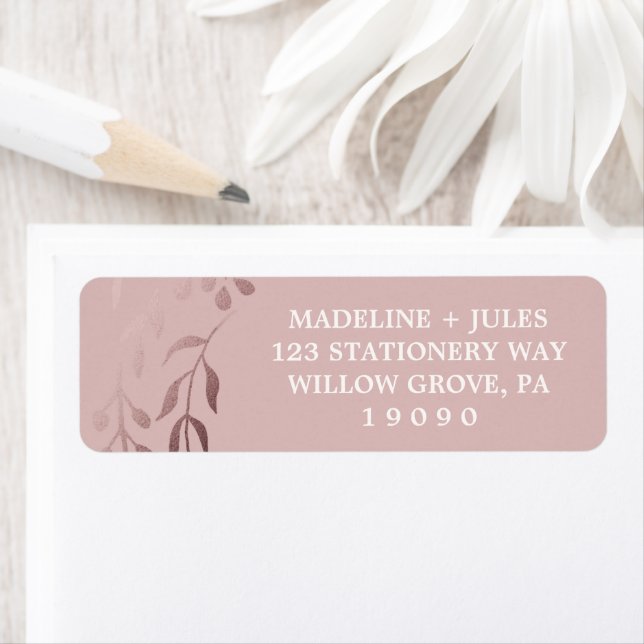 Elegant Rose Gold and Pink | Leafy Frame Wedding (Insitu)