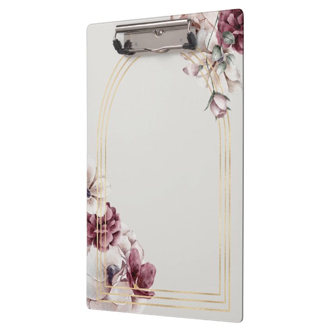 Elegant Rose Gold Arch Clipboard | Stylish  (Left)