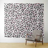 Elegant Rose Gold Black Leopard Pattern