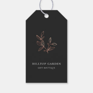 Elegant Rose Gold Botanical Branch Price Tags