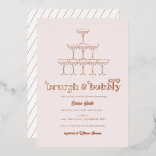 Elegant Rose Gold Brunch & Bubbly Bridal Shower