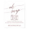 Elegant Rose Gold Calligraphy Oh Snap Sign