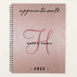 Elegant Rose Gold Chic Appointment Book Planner