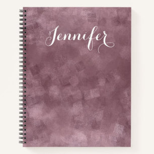Elegant Rose Gold Colour Template Modern Custom Notebook