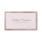 Elegant Rose Gold Foil Border on Blush Pink