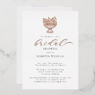 Elegant Rose Gold Foil Bridal Shower