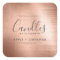 Elegant Rose Gold Foil Soy Candle Label