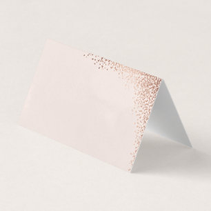 Elegant Rose Gold Foil Wedding Place Cards
