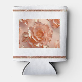 Elegant Rose Gold Glitter Cooler