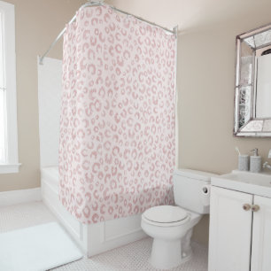 Elegant Rose Gold Glitter Leopard Pattern