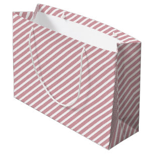 Elegant Rose Gold Glitter Trendy Modern Template Large Gift Bag