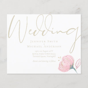 Elegant Rose Gold Modern Wedding Sparkle