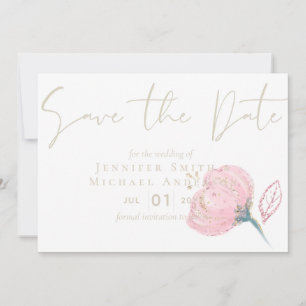 Elegant Rose Gold Modern Wedding Sparkle