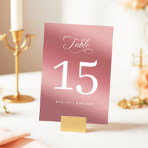 Elegant Rose Gold Modern Wedding