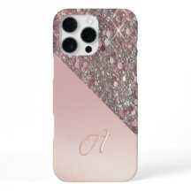 Elegant Rose Gold Monogram