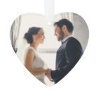 Elegant Rose Gold Newlyweds Wedding Photo