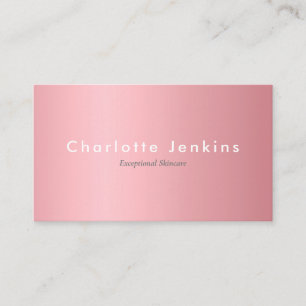 Elegant Rose Gold Professional Business Card