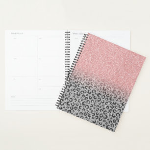 Élégant Rose Gold & Silver Parties scintillant E