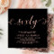 Elegant Rose Gold Sixty Script Black 60th Birthday