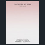Elegant Rose Gold White Modern Template Trendy Letterhead<br><div class="desc">Elegant Rose Gold White Modern Template Trendy Letterhead.</div>