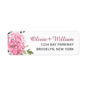 Elegant rose Hydrangea Eucalyptus Adresse de retou
